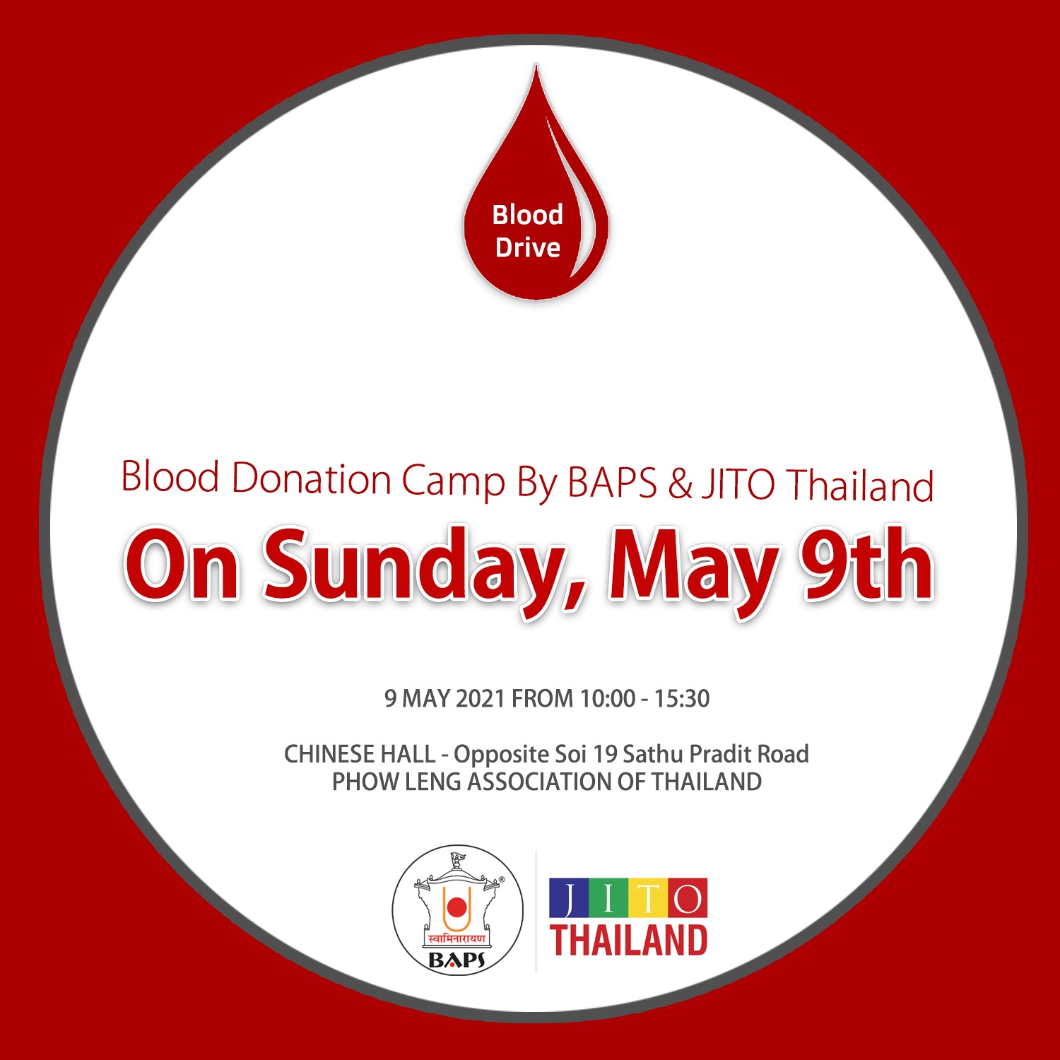 Blood Donation Camp By BAPS & JITO Thailand
